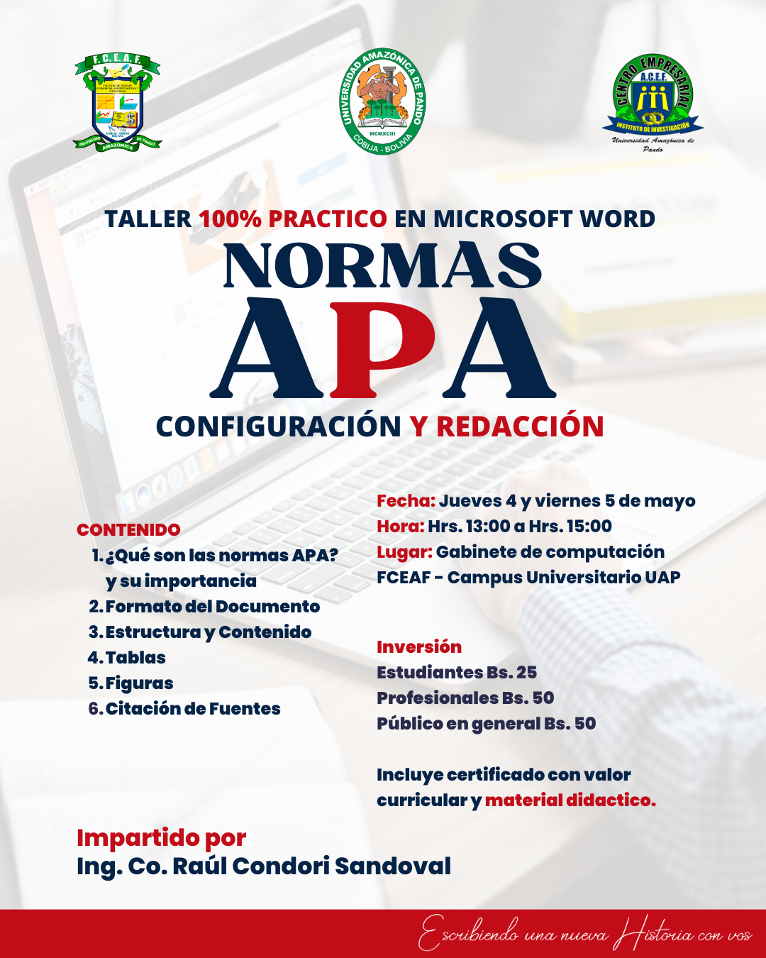 TALLER: NORMAS APA CONFIGURACION Y REDACCION